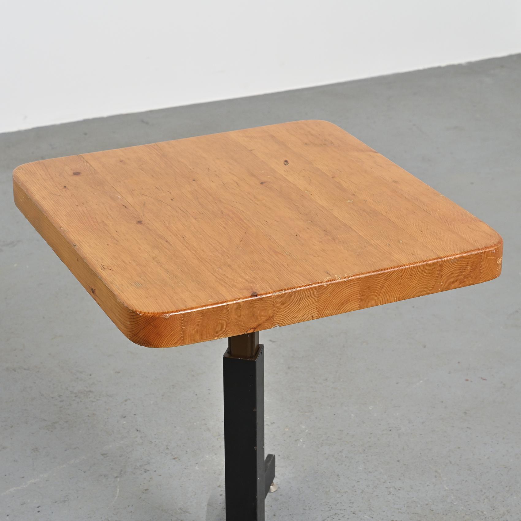 Square table, Charlotte Perriand, Les Arcs circa 1973