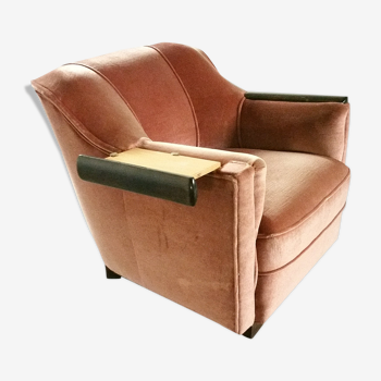 Armchair club art deco 30/40 years with tablet system