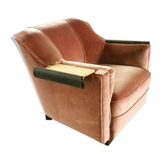 Armchair club art deco 30/40 years with tablet system