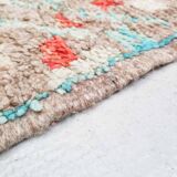 Tapis berbère marocain Boujaad coloré dimensions 2,37x1,59m