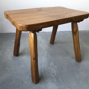 Brutalist coffee table in solid wood