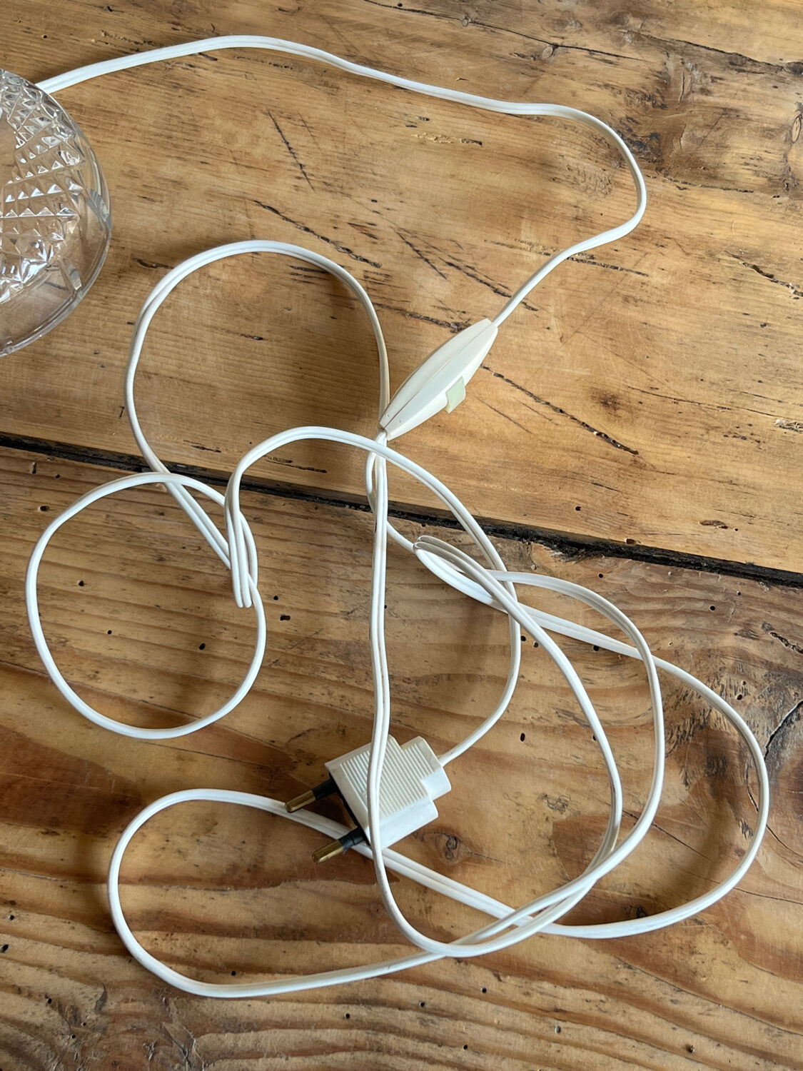 Vintage Bohemian crystal lamp