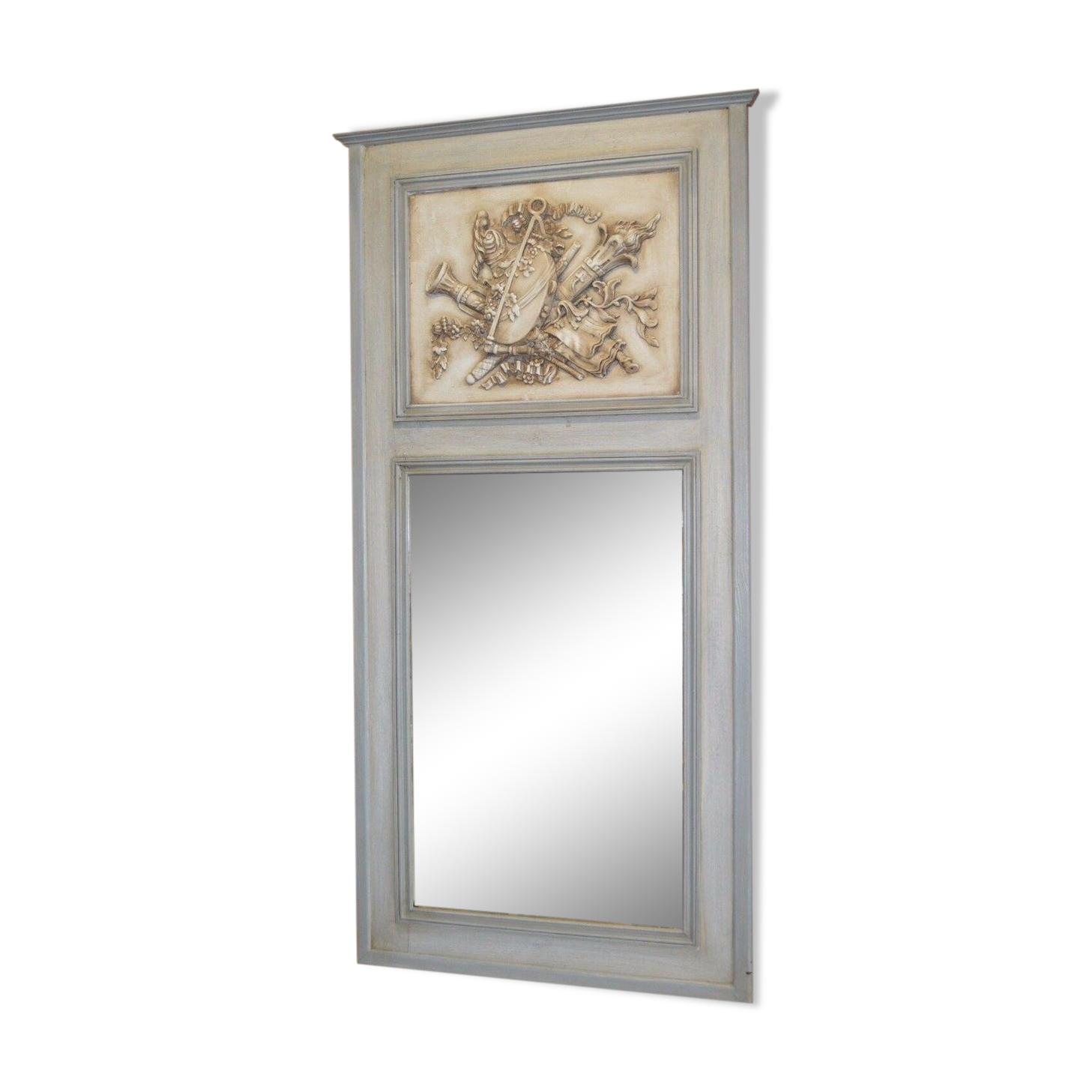 Trumeau mirror with musical instruments - 141x71cm