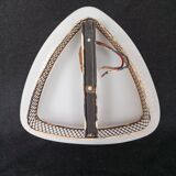 1950s ceiling light in metal and plexiglass