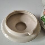 Vintage flowered stoneware teapot – 1970s