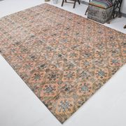 7x10 Pumpink Orange & Black Persian Rug, 208x316Cm
