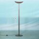 Vintage floor lamp by Artemide in glass, minimalist uplight from the 80s.