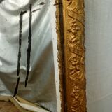 Large gold mirror Napoleon III style catering 76x130cm