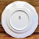 6 old Luneville flat plates, Réverbère model
