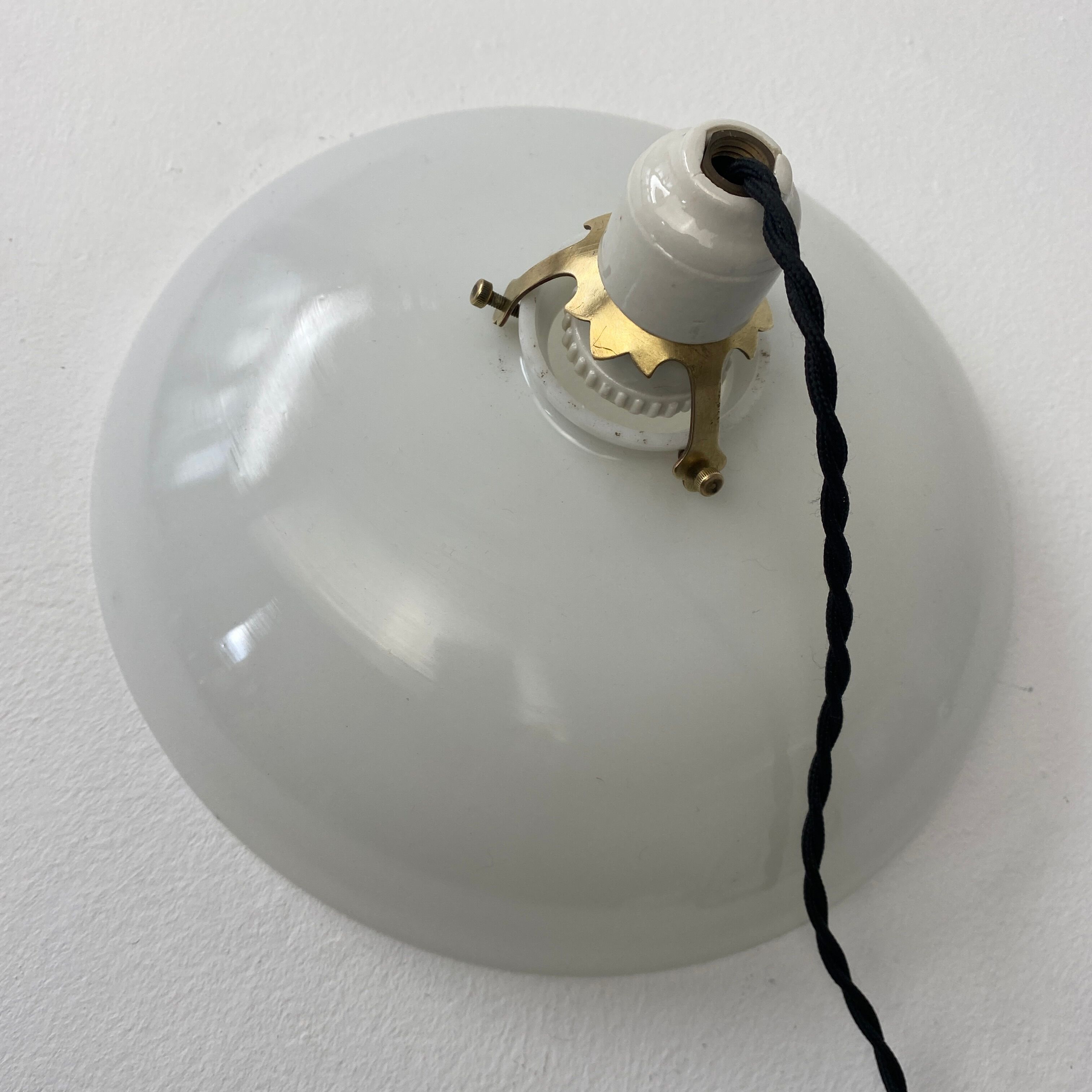 Old vintage opaline pendant lamp