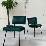 Paire de chauffeuses vintage