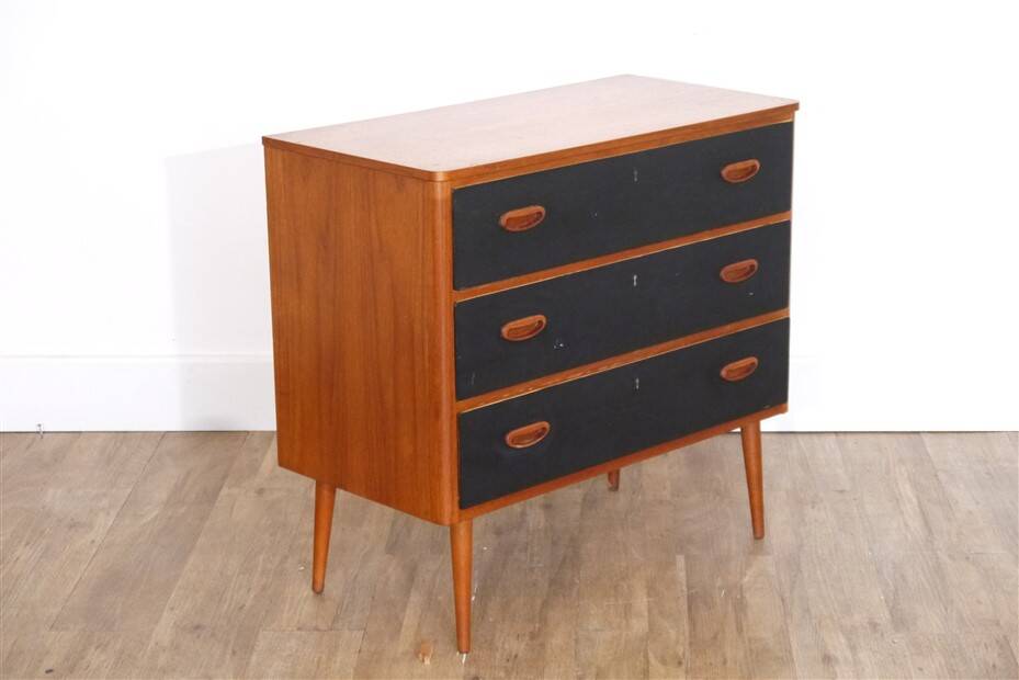 Vintage scandinavian teak chest of drawers