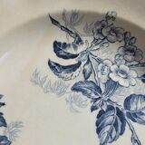 Set of 2 hollow plates Flore U&C Sarreguemines