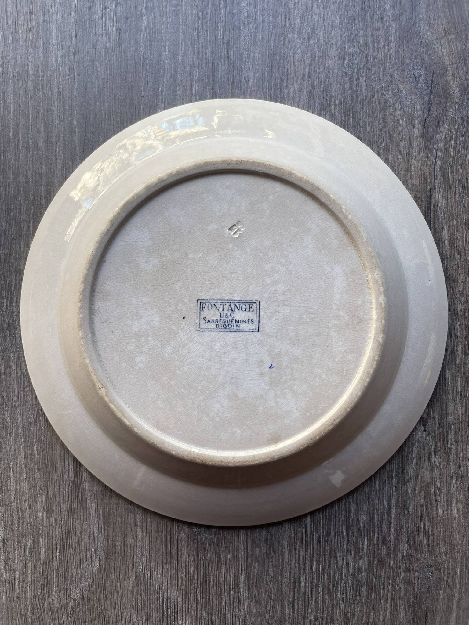 Grand plat Sarreguemines Digoin Aude - Brocante Le local à trouvailles
