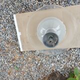 Holophane art deco glass pendant light