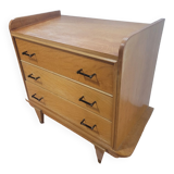 Scandinavian oak chest of drawers from the 60s