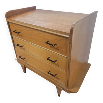 Scandinavian oak chest of drawers from the 60s