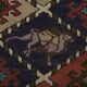 Vintage Turkish handmade rug 126x195 cm