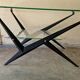 Angelo Ostuni - Coffee table with double glass top - Design 1950