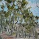 Tableau, huile sur toile, paysage de Provence, la Drome, années 40