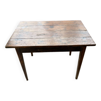 Vintage wooden farm table