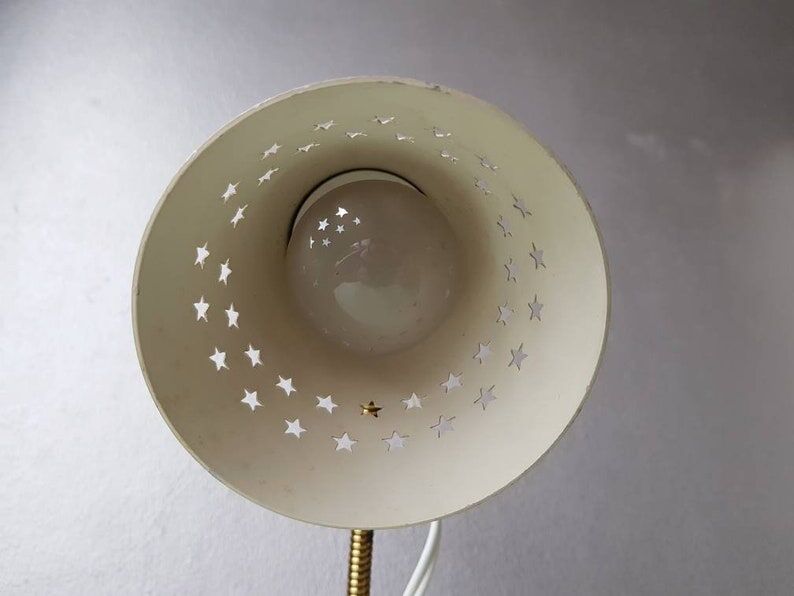 Metal desk lamp Raak Amsterdam 1960 Gooseneck