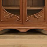 Blond Mahogany Bookcase, Art Nouveau – Early 20th Century