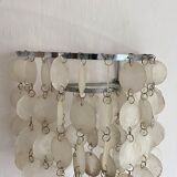 Mother-of-pearl tassel wall lamp from the 60s and 70s