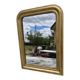 Miroir 19ème bois et stuc doré