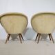 Mid-Century Shell Lounge Chairs in the Style of Jean Royère, Set of 2, 1950