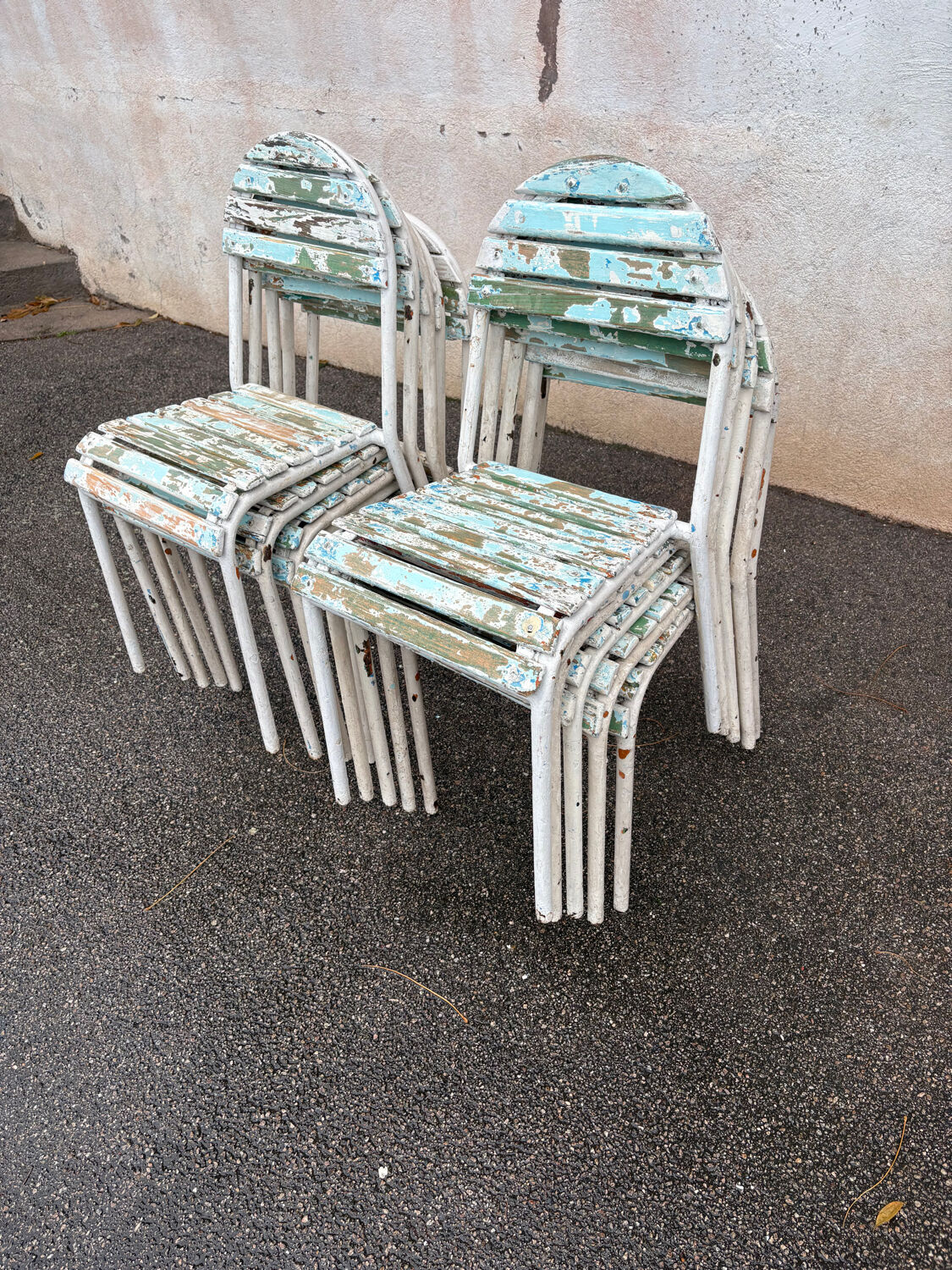 10 chaises de terrasse champêtre 