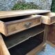 Old low sideboard in solid cherry wood from the 1900s.