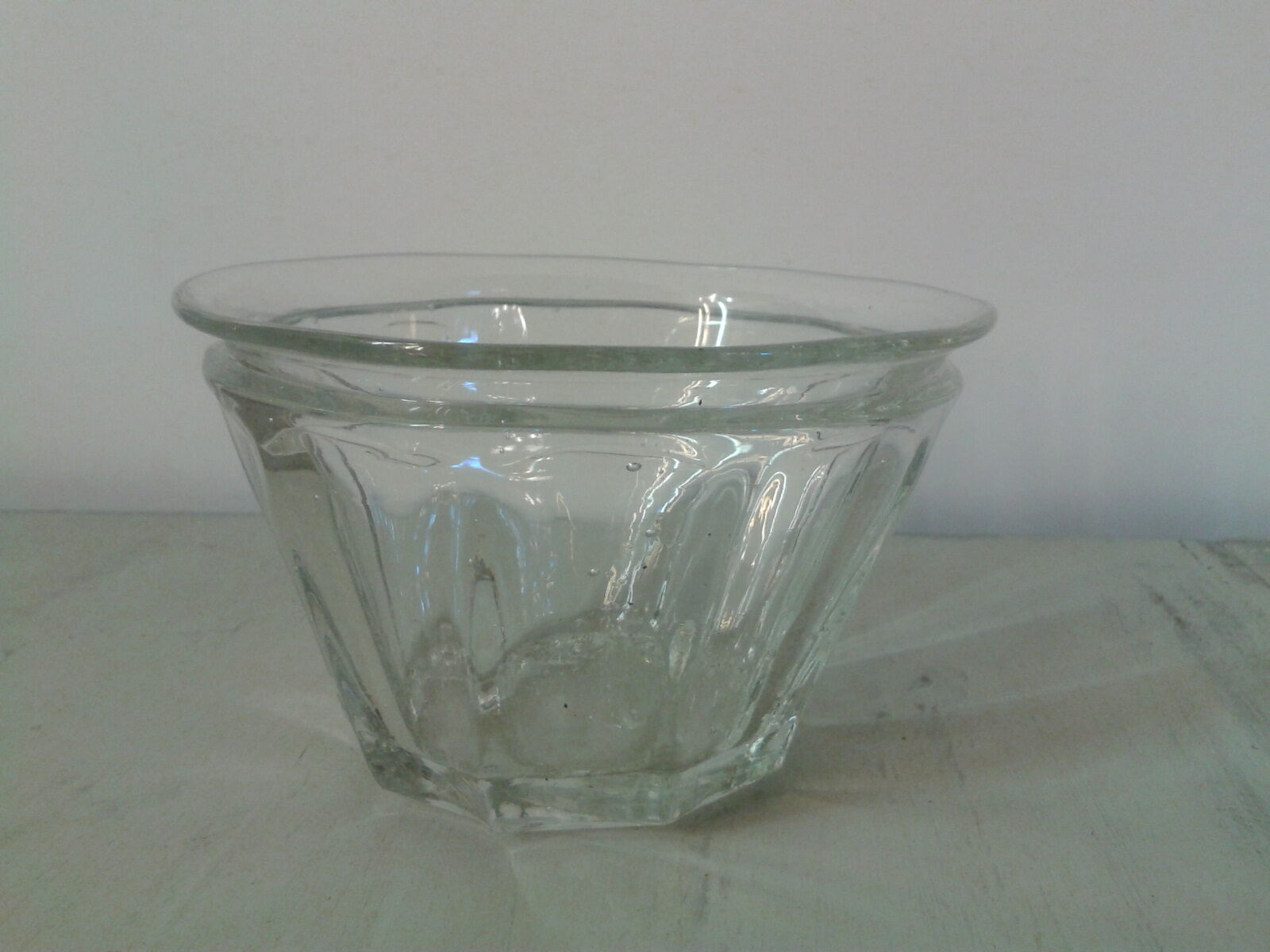 Petite verrine à confiture ancienne, conique