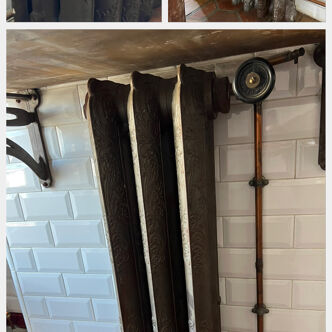 Lot of 5 old cast iron radiators