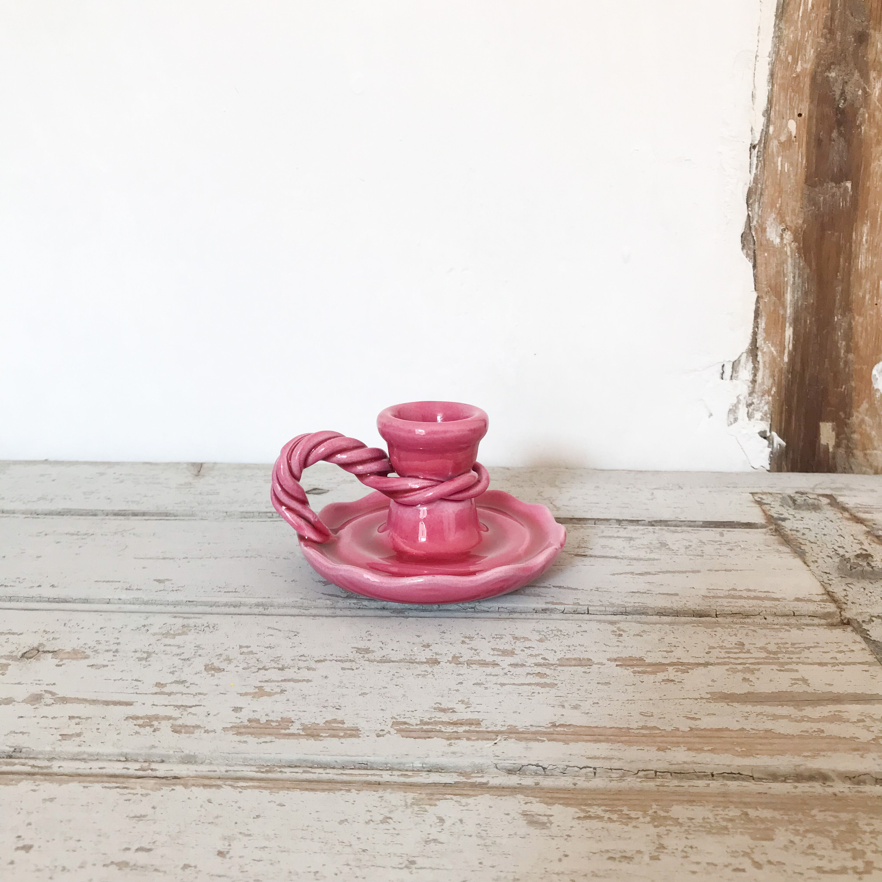 Vallauris ceramic candle holder