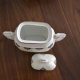 white sugar bowl art deco