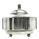 Art Deco sugar bowl, silver-plated brass, Germany, 1930s