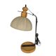 Lampe Massive - Fabriqué en Belgique - bois - métal - textiles - années 80