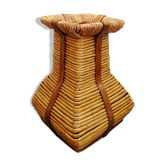 Decorative rattan vase