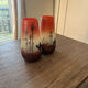 Very beautiful pair of decorative glass vases.
