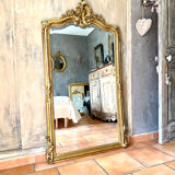 Old mirror with pediment nineteenth