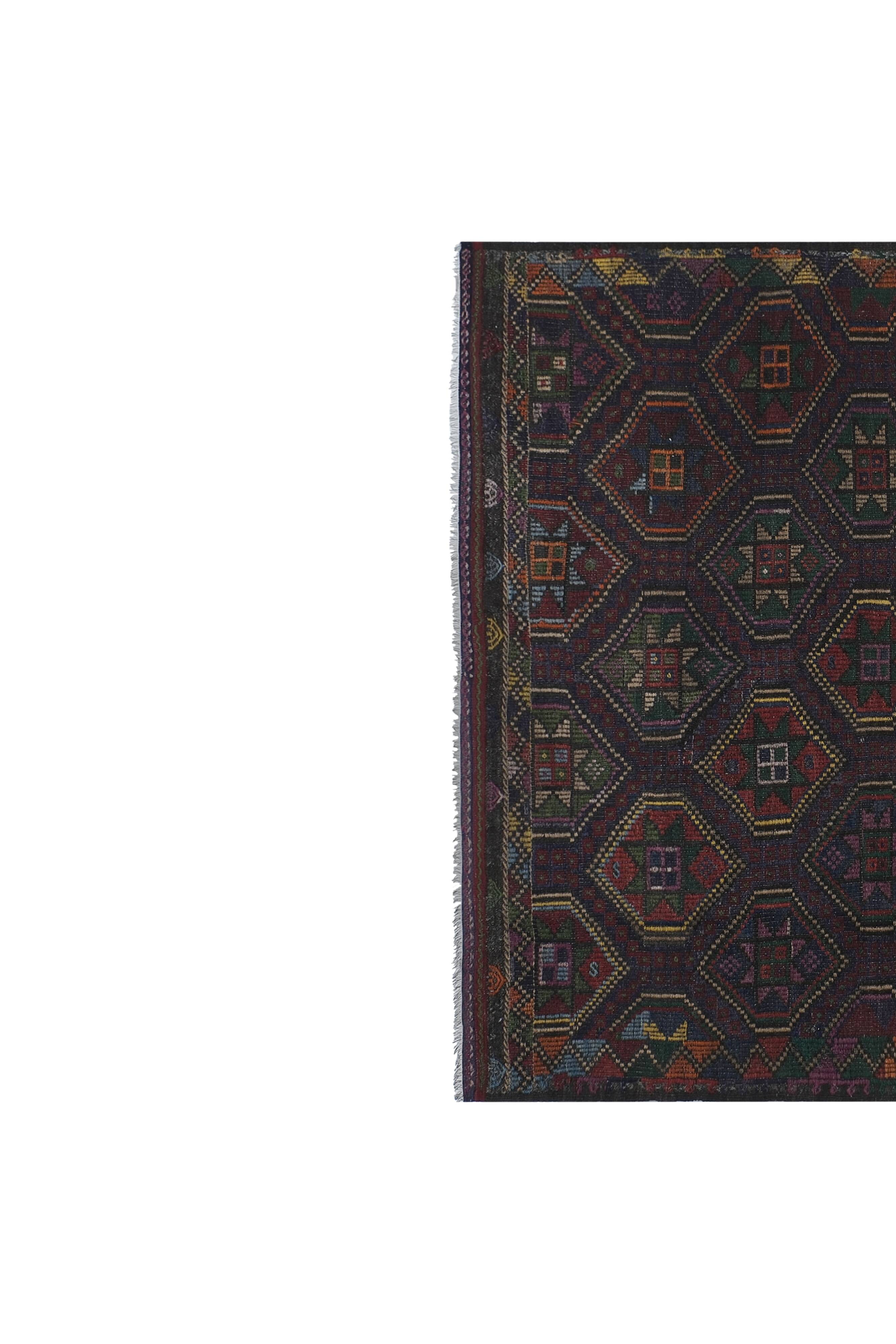 Vintage Turkish Oushak Rug Handwoven 228x292 cm