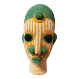 African beaded head