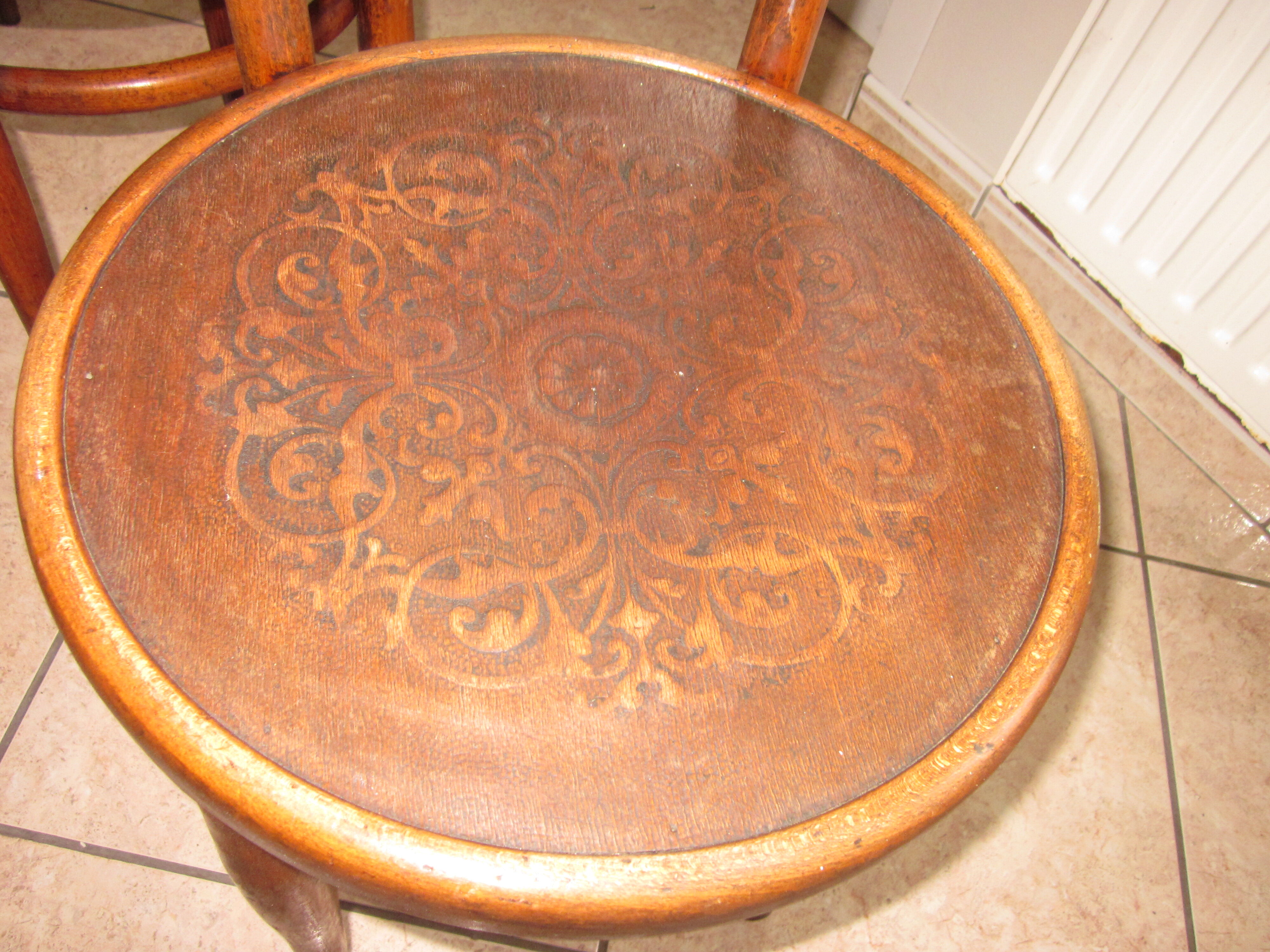 Set of 5 bistro chairs from the 30s