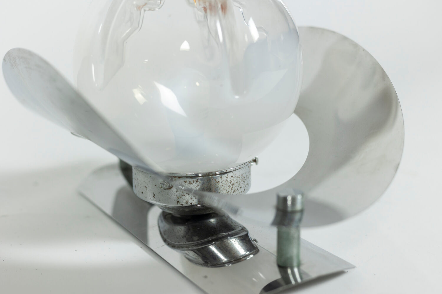 Mazzega, Pair of Murano glass sconces, 1970s