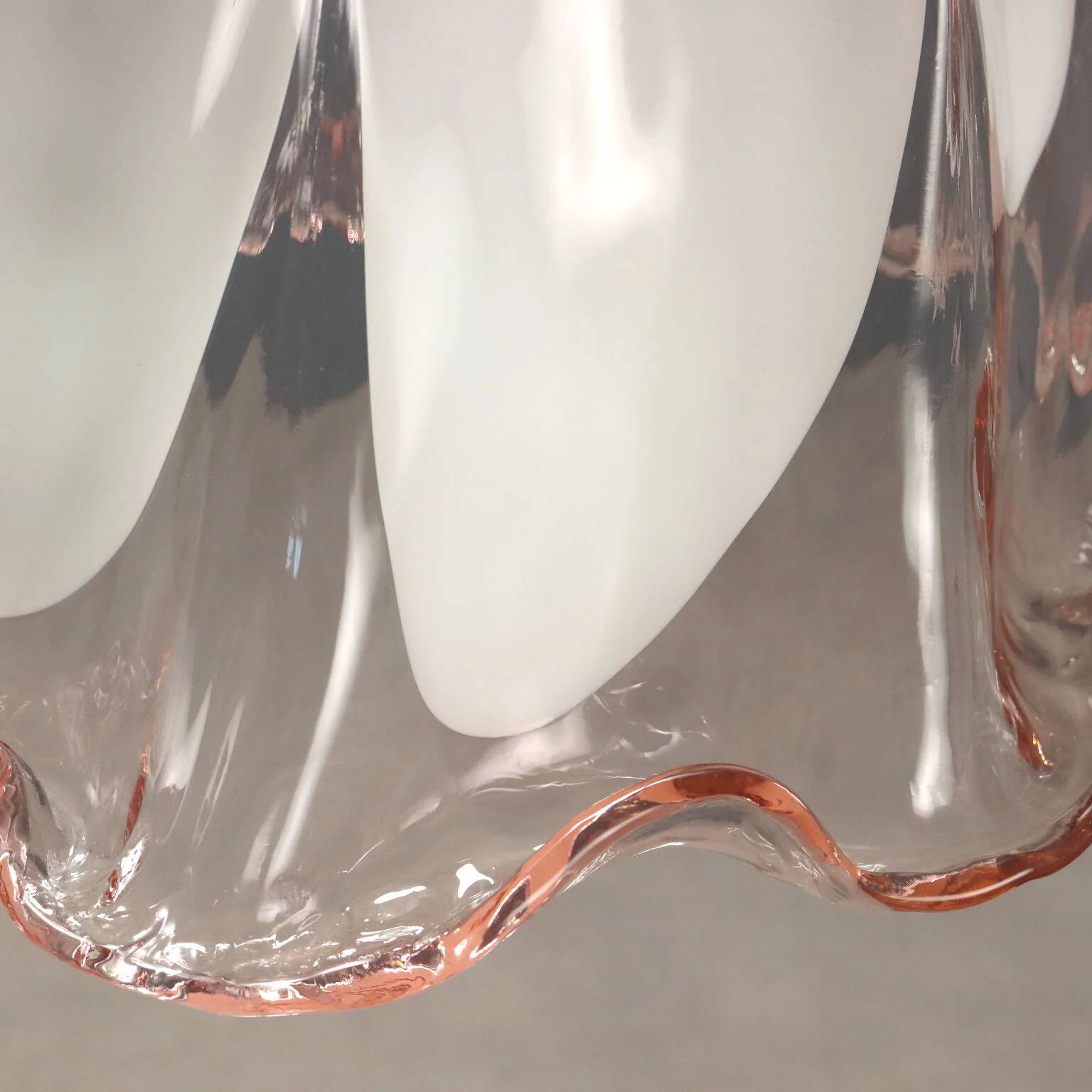 Plafonnier vintage La Murrina en verre de Murano, design Italie années 1980