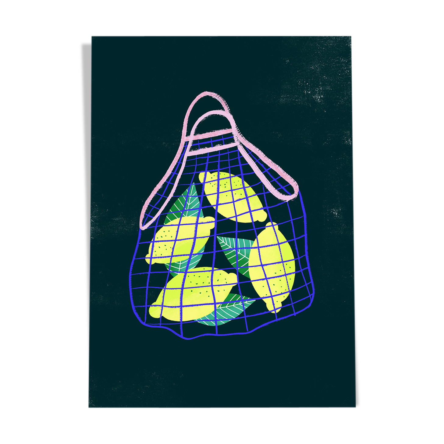Illustration "bag with lemons"