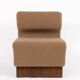 Fauteuil italien Schumacher en noyer et cachemire bouclé, 1970