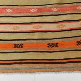 Striped Vintage Kilim Rug, 163x282Cm Wool Kilim Rug