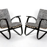 Fauteuils d’impression zébrée par Jan Vanek 1935